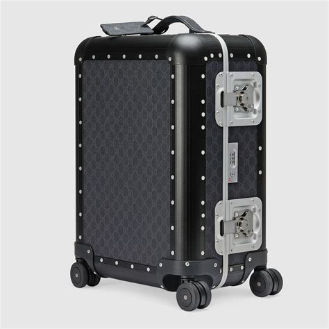 Gucci Porter cabin trolley in black GG Supreme 